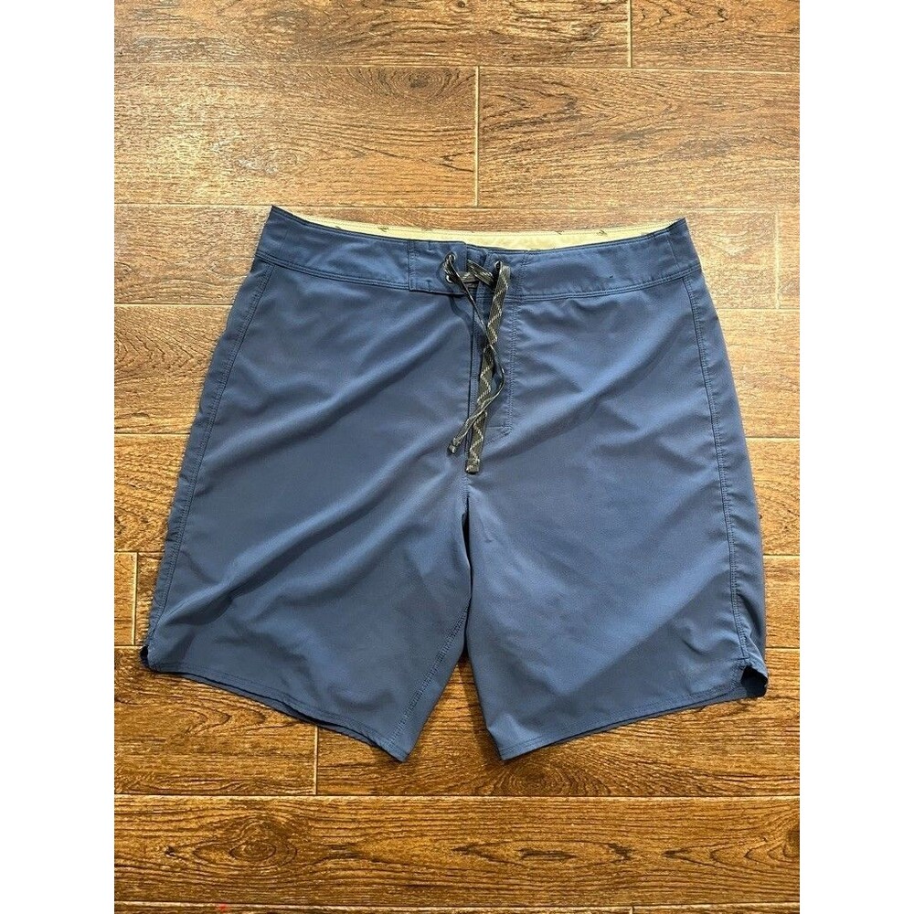 Patagonia Hybrid Shorts Mens 34 Blue Inseam 9" Worn Wear Swim Performance